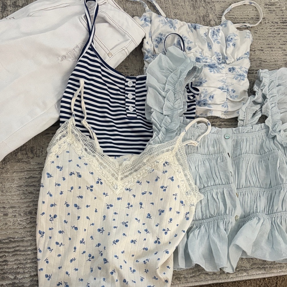 Floral and Striped Tank Tops Collection